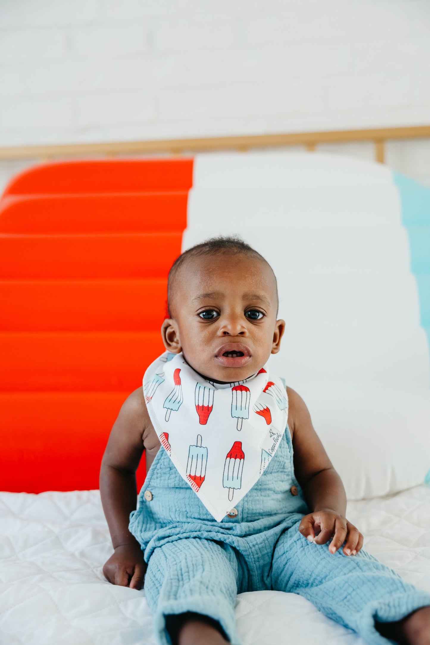 4 Pack Baby Bandana Bibs - Spangled