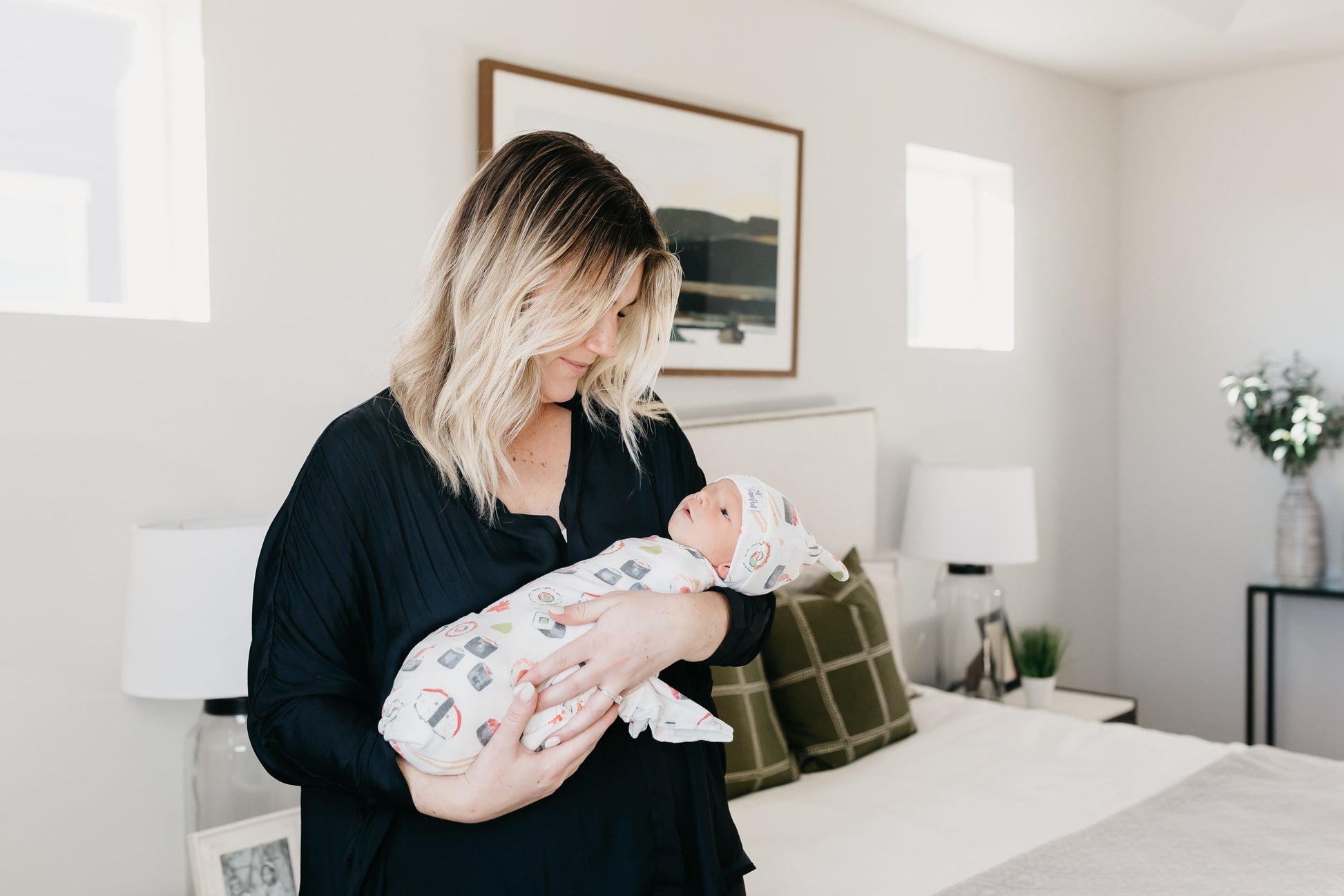 Knit Swaddle Blanket - Baja