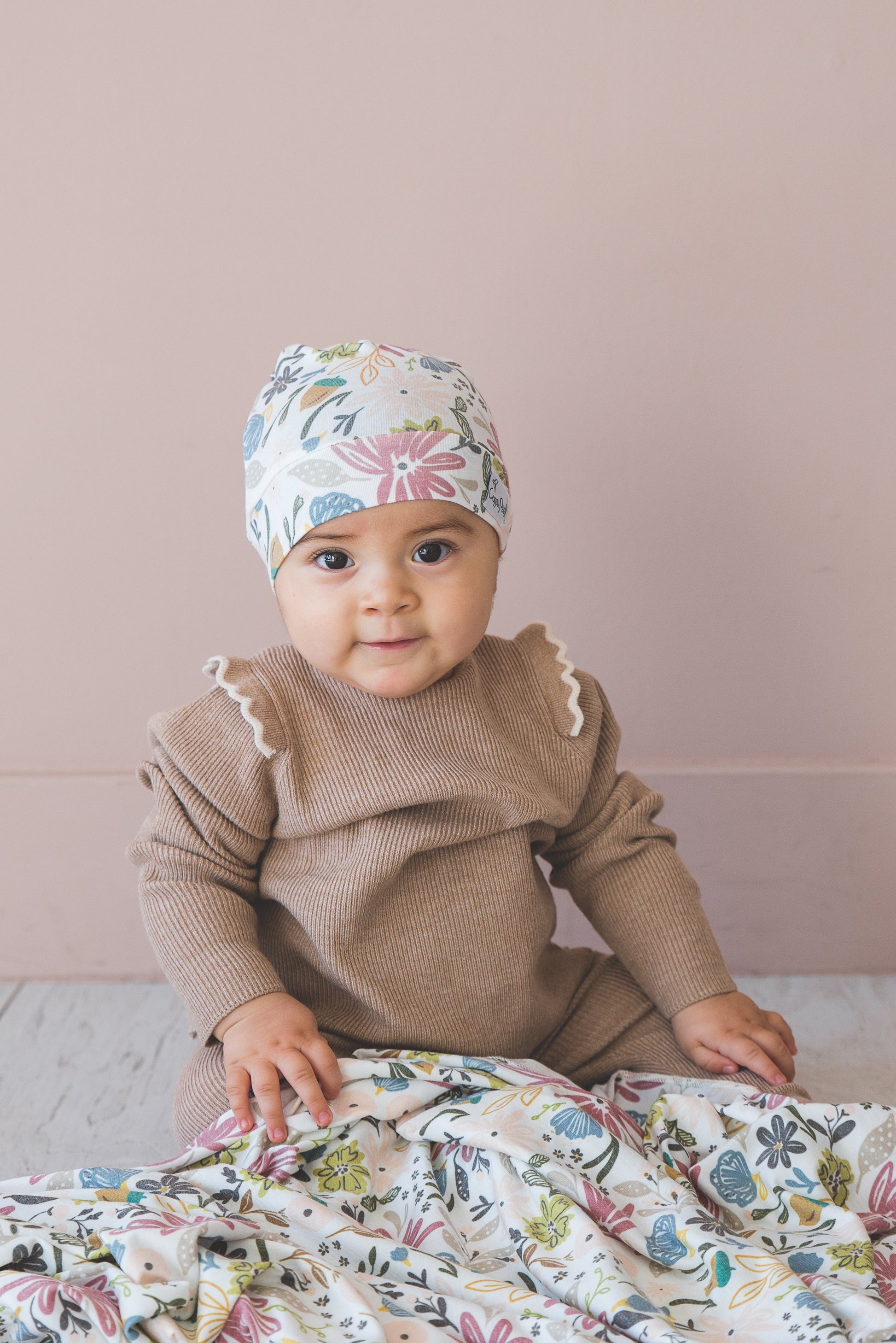 Top Knot Hat - Olive