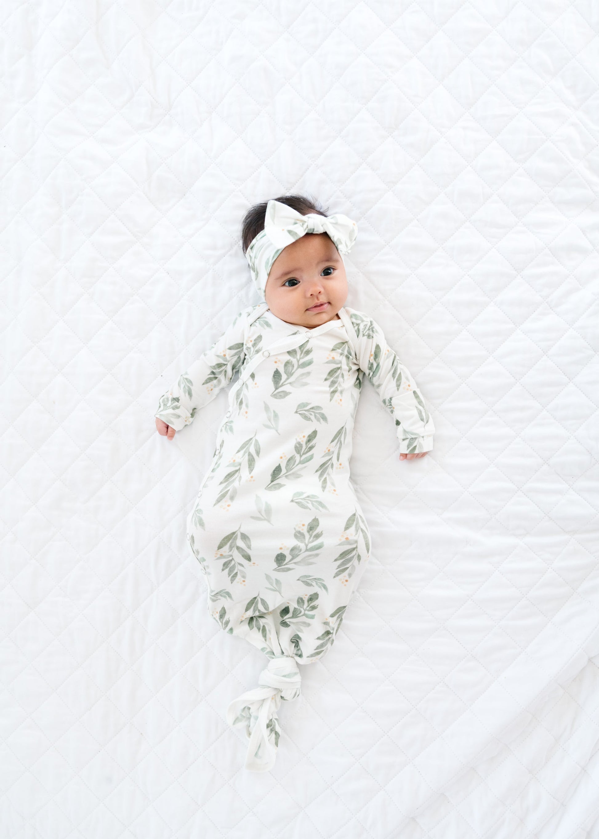 Knit Headband Bow - Fern