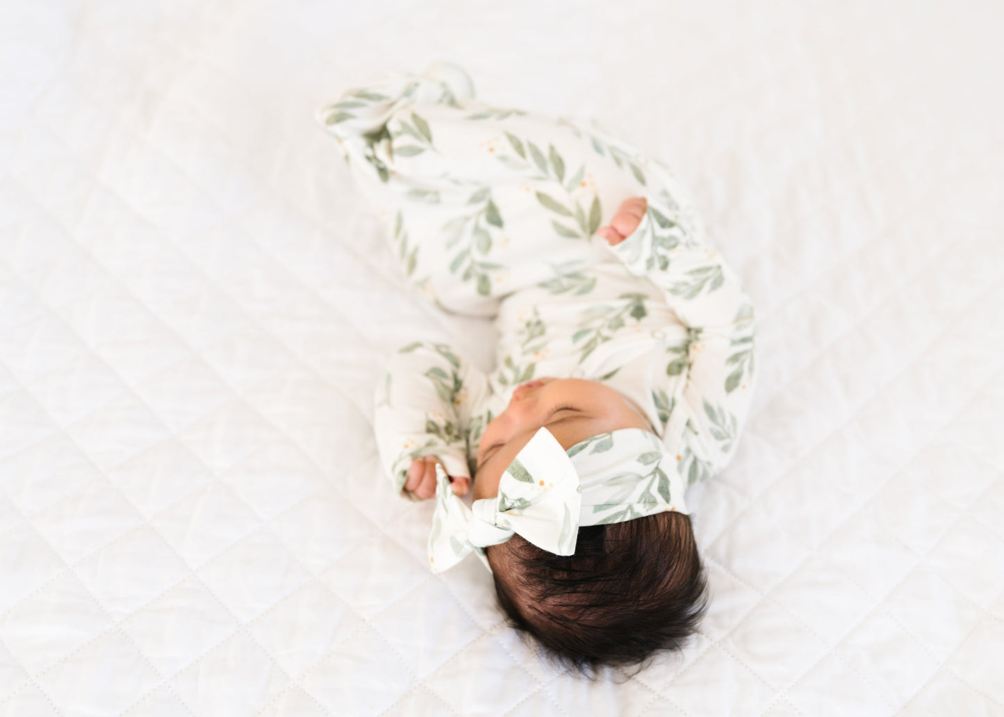 Knit Headband Bow - Fern
