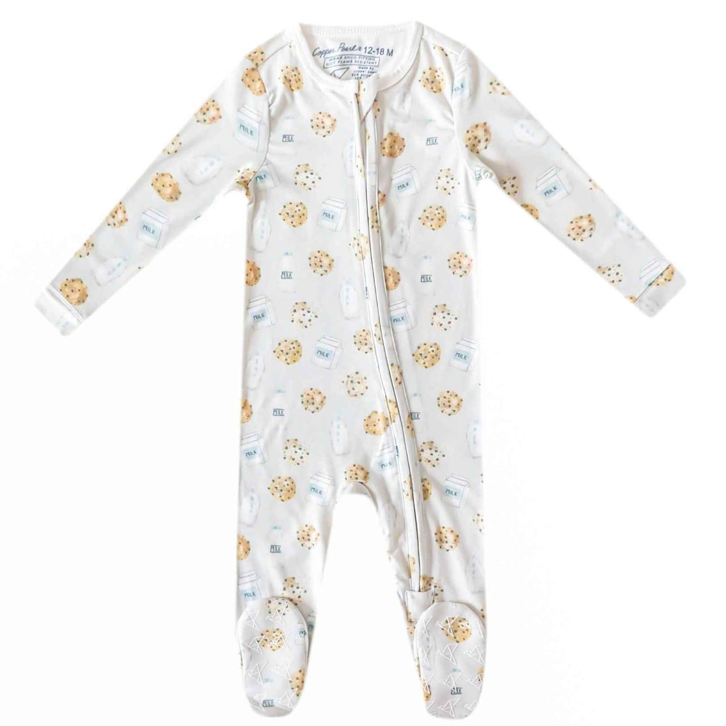 Zip-Up Footie Pajama - Chip