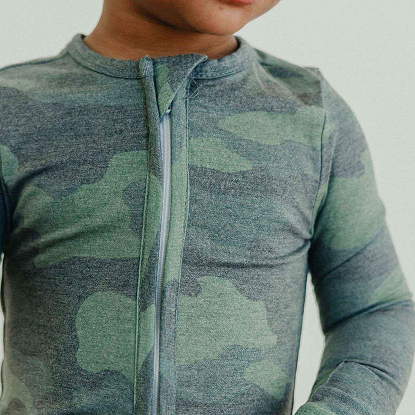 Zip-Up Footie Pajama - Hunter